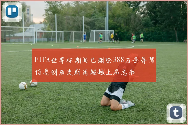 FIFA世界杯期间已删除388万条辱骂信息创历史新高超越上届总和