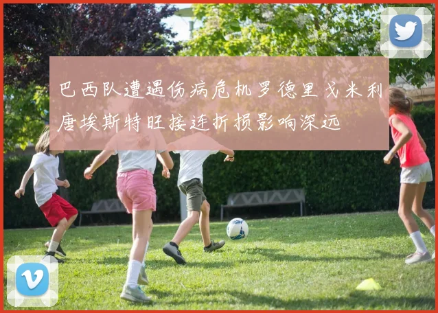 巴西队遭遇伤病危机罗德里戈米利唐埃斯特旺接连折损影响深远